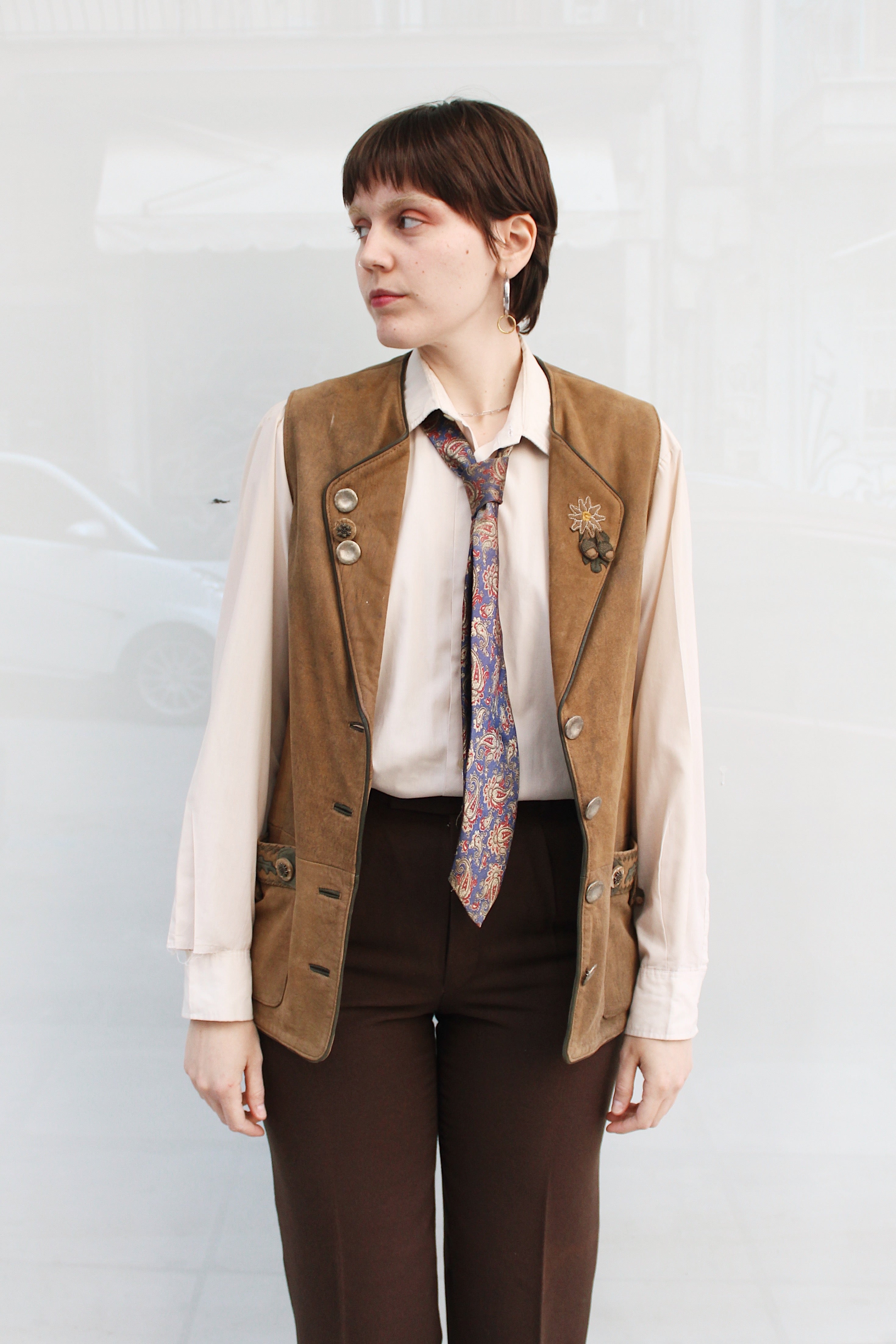 Suede Leather Vest
