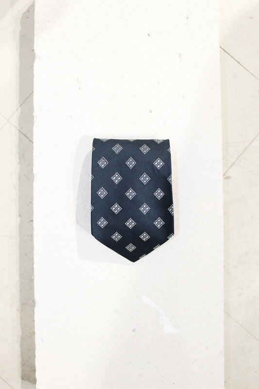 GEOMETRIC SILK TIE