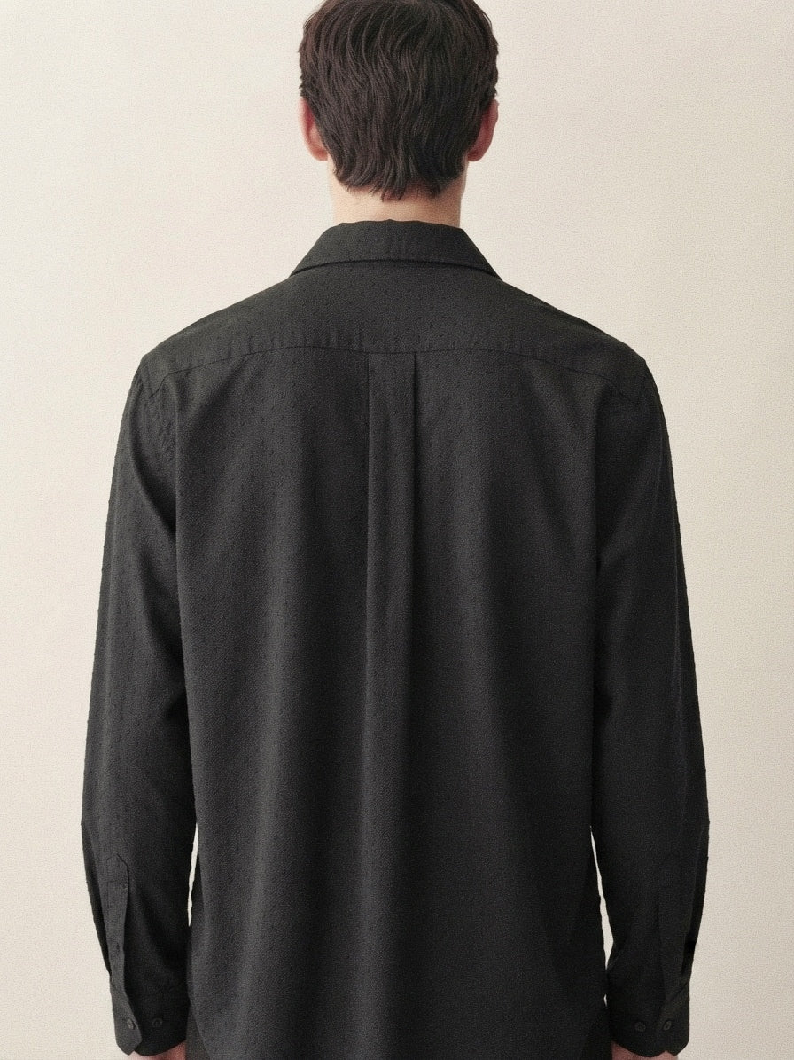 Black Pattern Long Sleeve