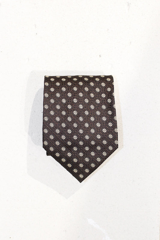 GEOMETRIC SILK TIE