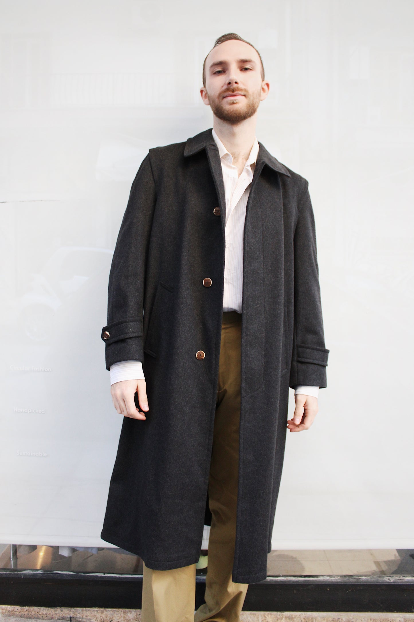 Maxi Gray Overcoat