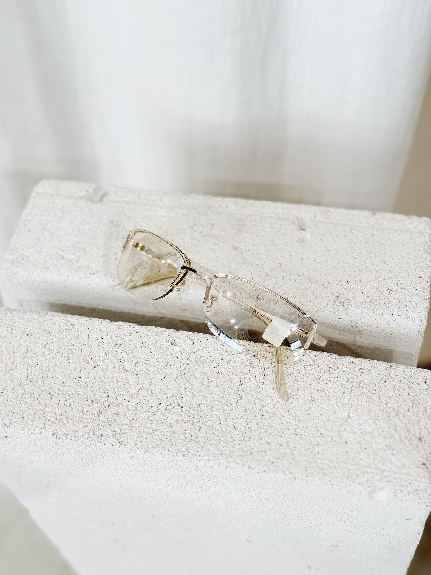 Semi Transparent Oval Sunglasses