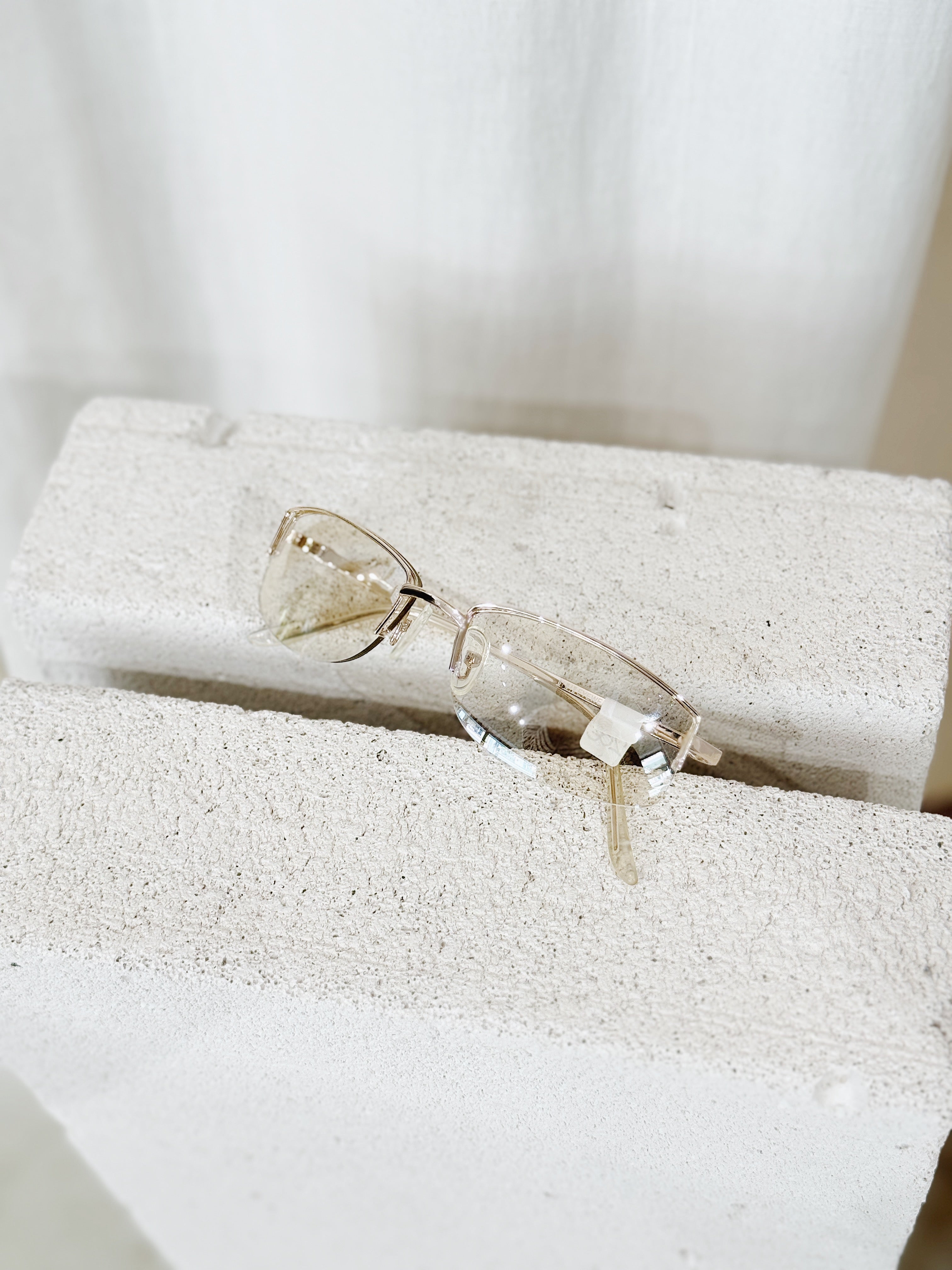 Semi Transparent Oval Sunglasses