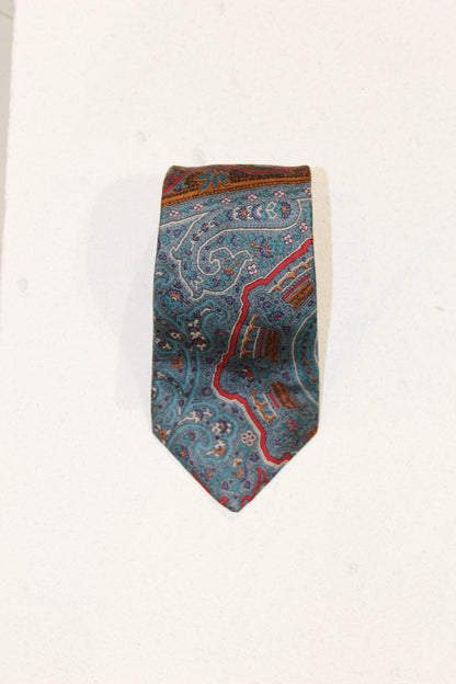 GEOMETRIC SILK TIE