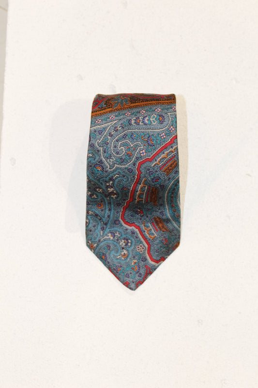 GEOMETRIC SILK TIE
