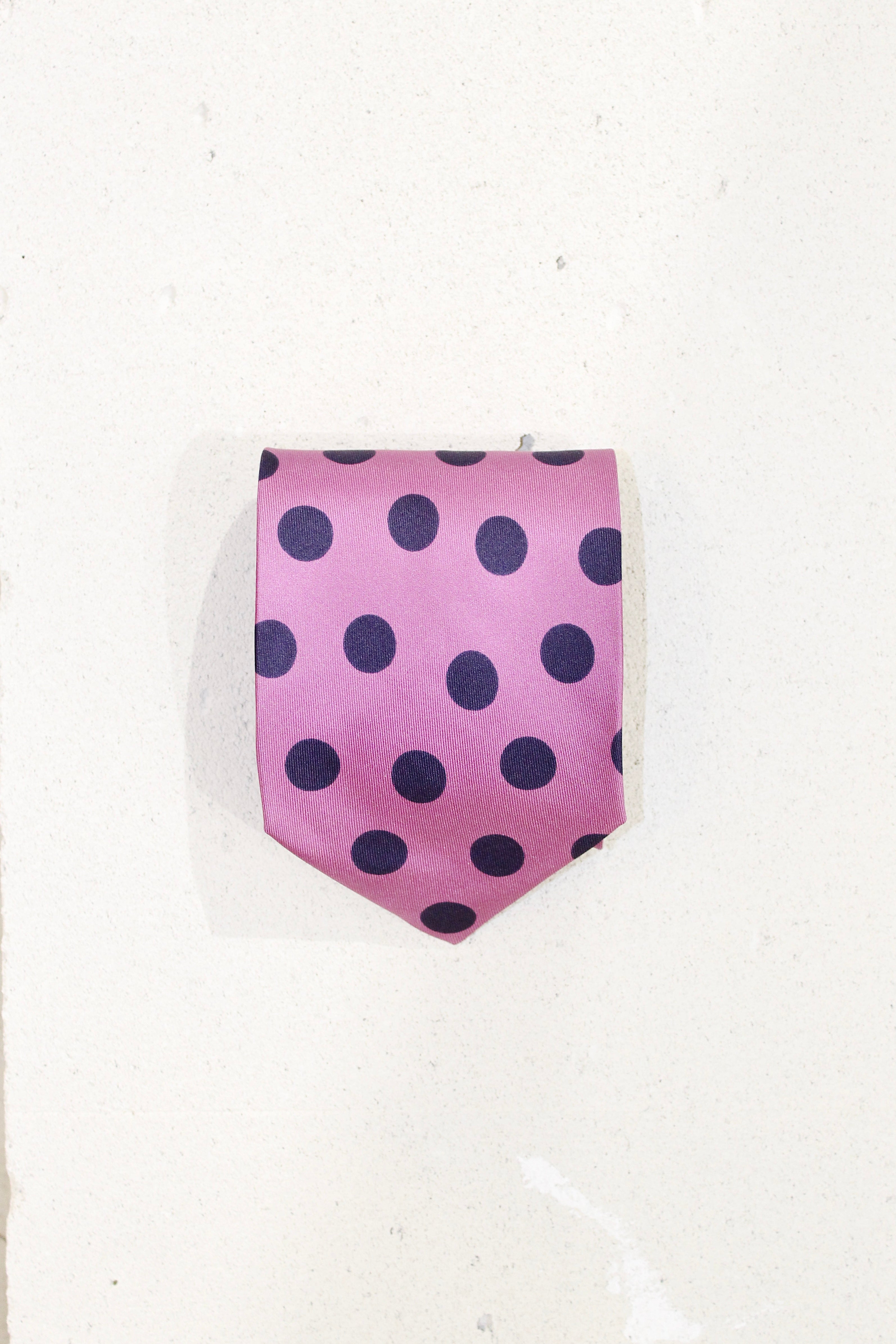 POLKA DOT SILK TIE