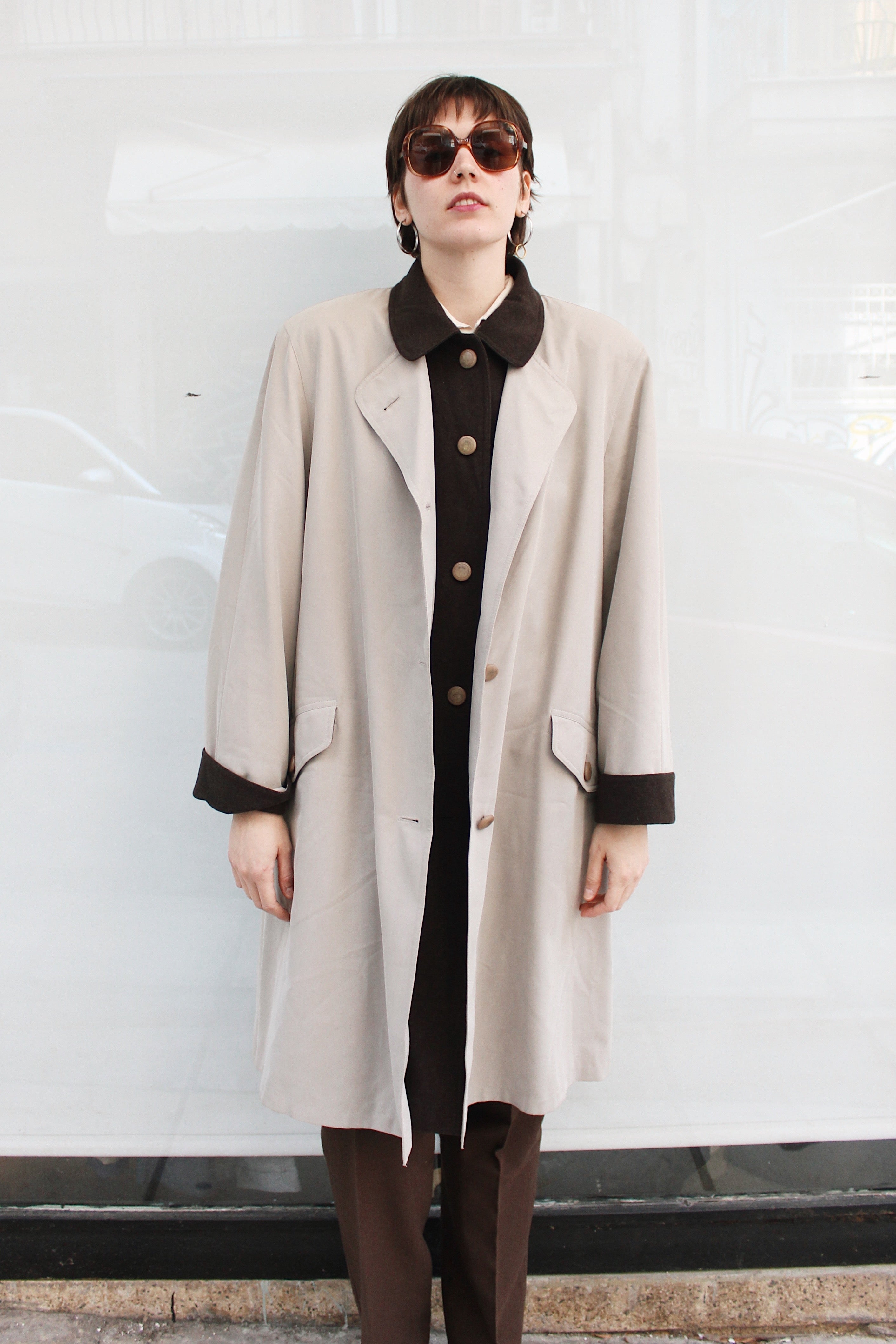 Light Beige Trench Coat