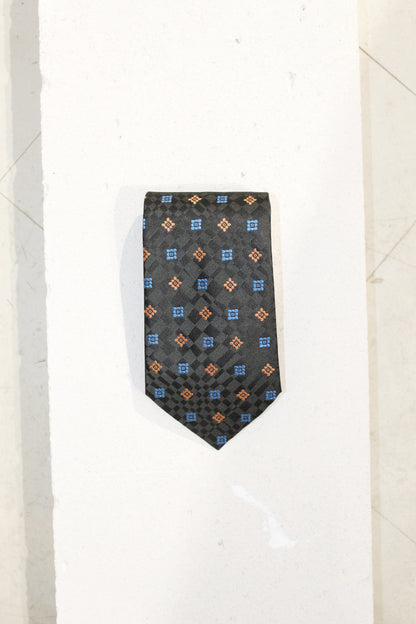 GEOMETRIC SILK TIE