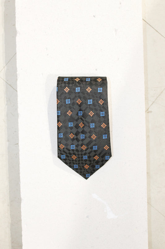 GEOMETRIC SILK TIE