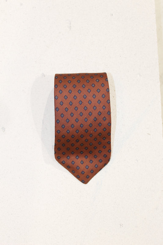 GEOMETRIC SILK TIE