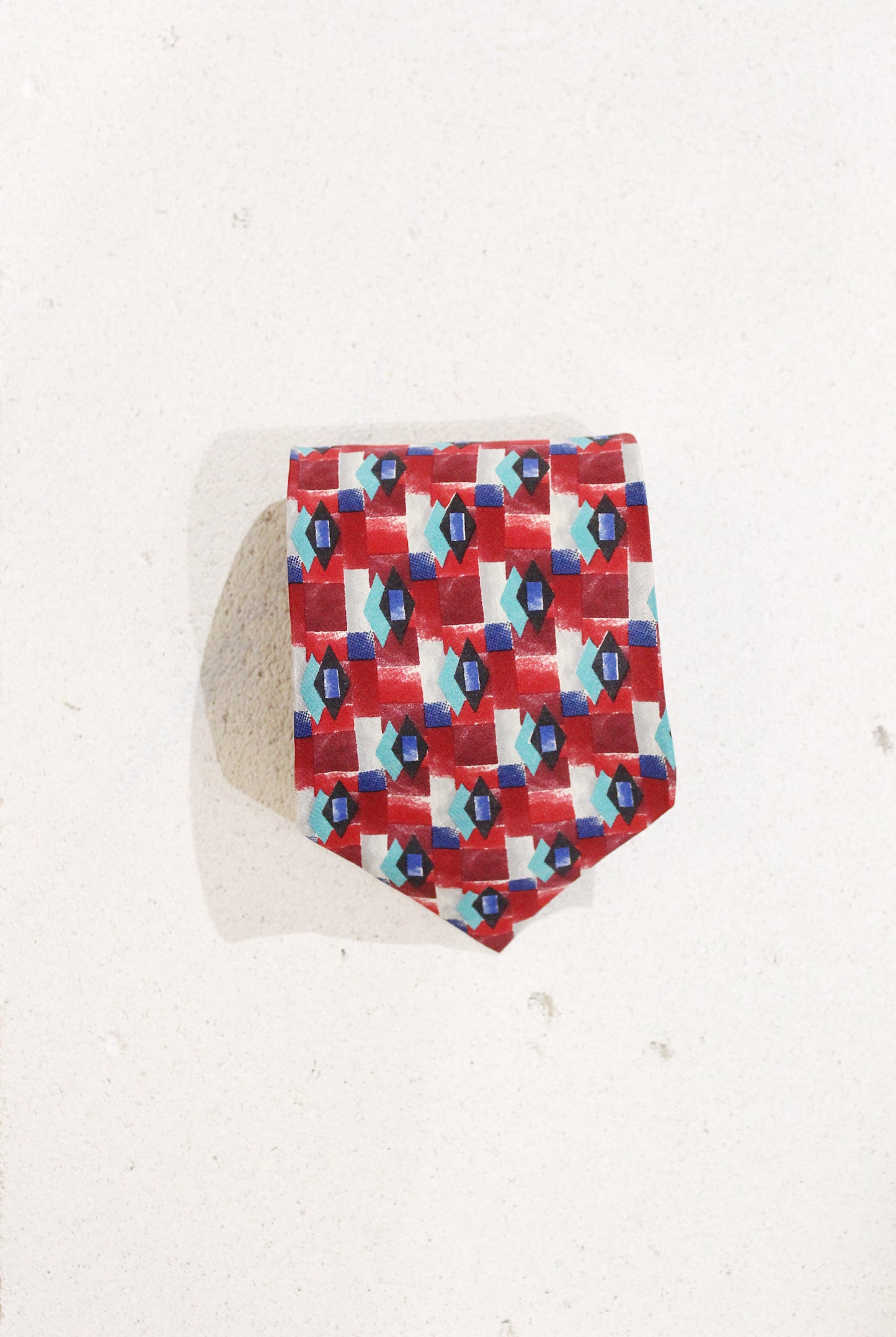 GEOMETRIC SILK TIE