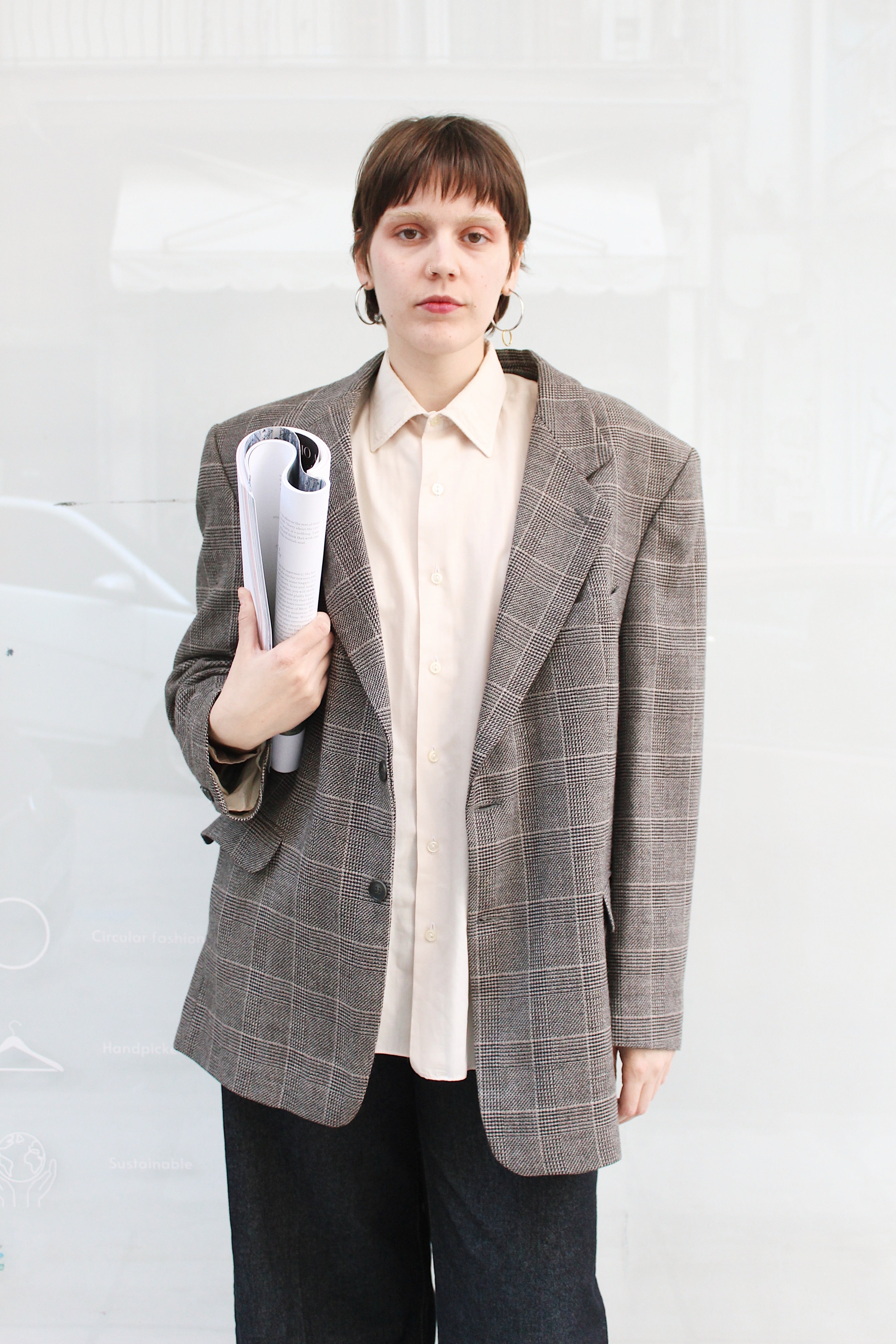 Ckeckered Blazer