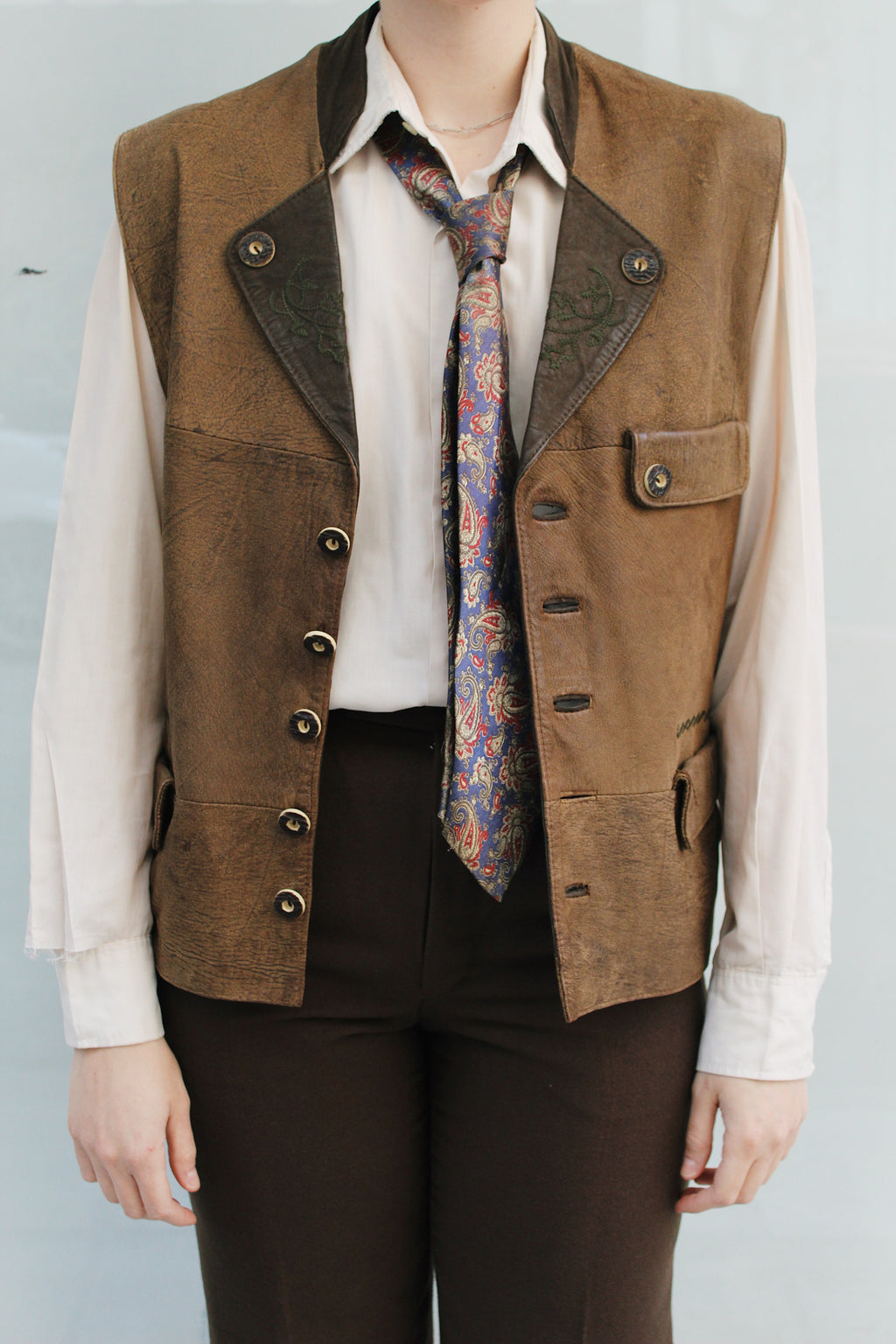 Suede Leather Vest