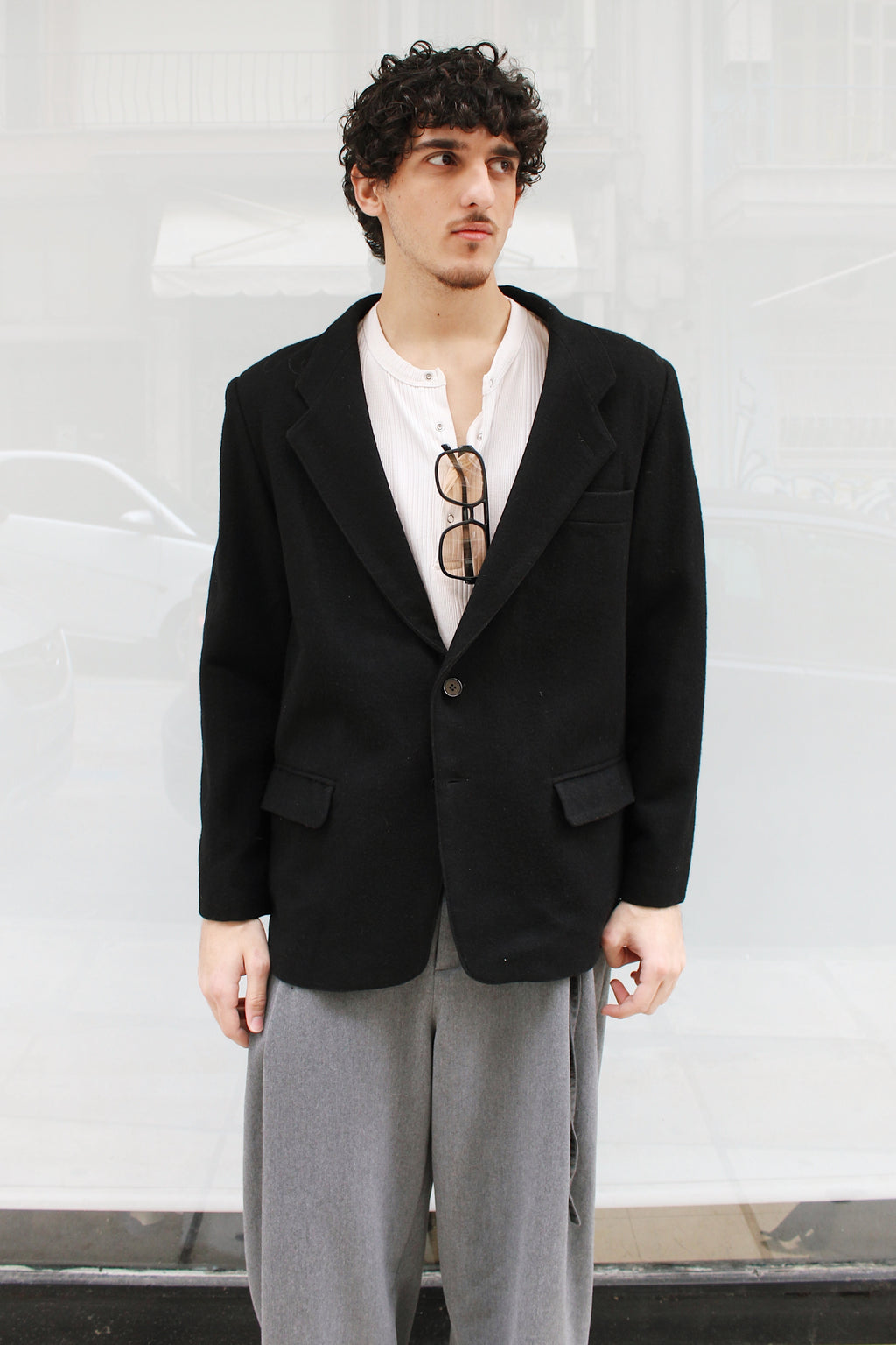 Black Woolen Blazer