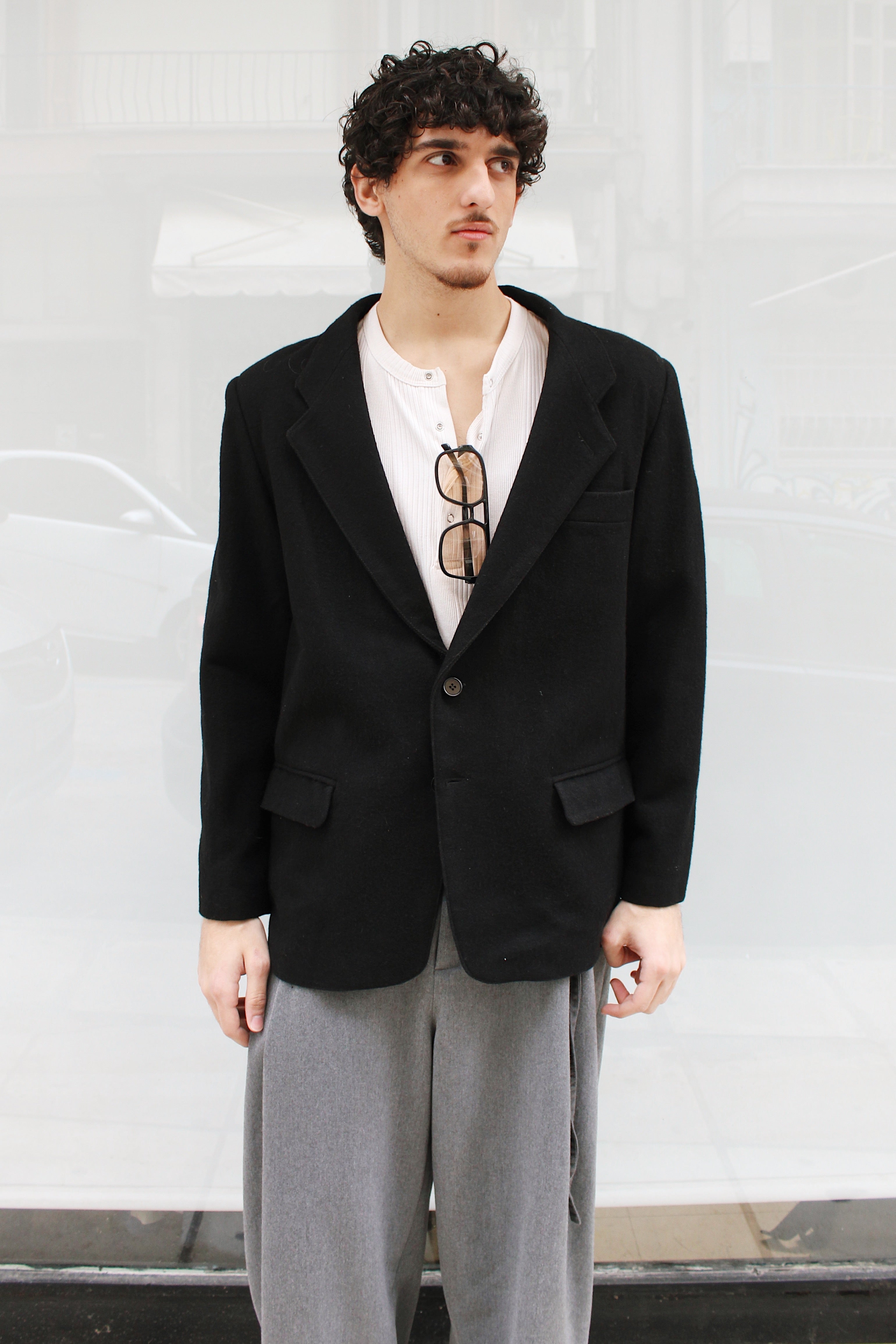 Black Woolen Blazer