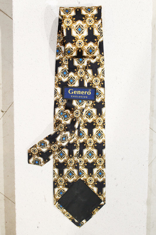 GEOMETRIC SILK TIE