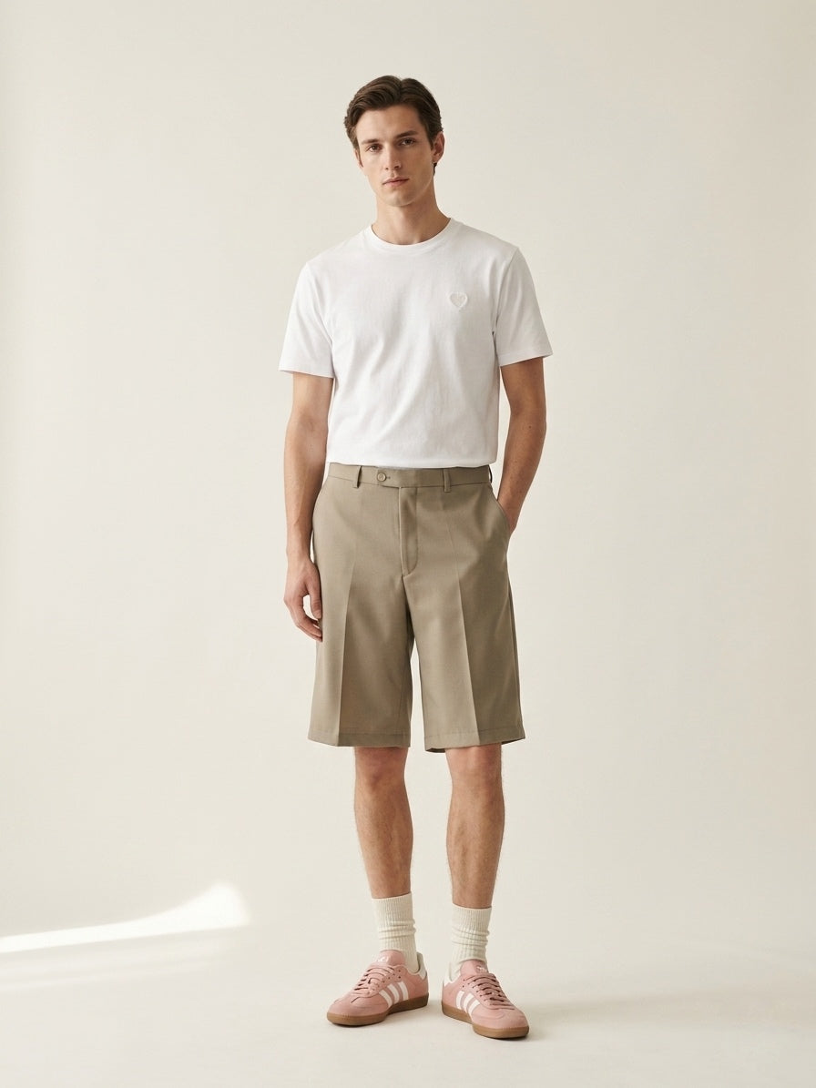 Beige Shorts