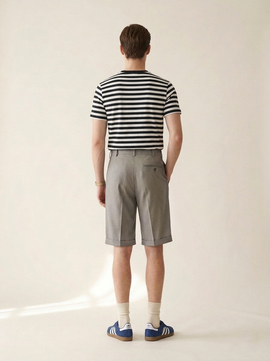 Light Gray Pleated