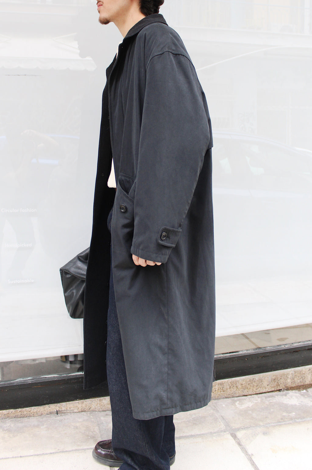Black Maxi Trench Coat