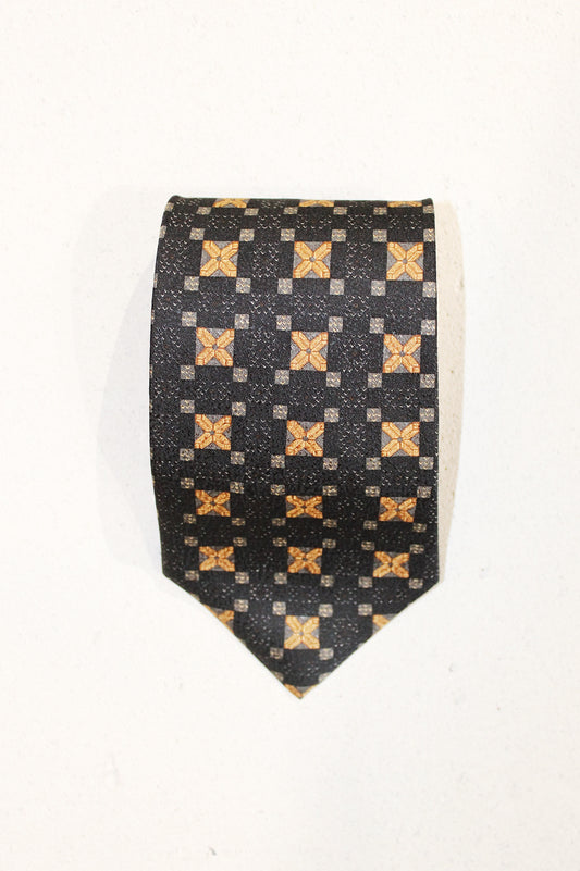 GEOMETRIC SILK TIE
