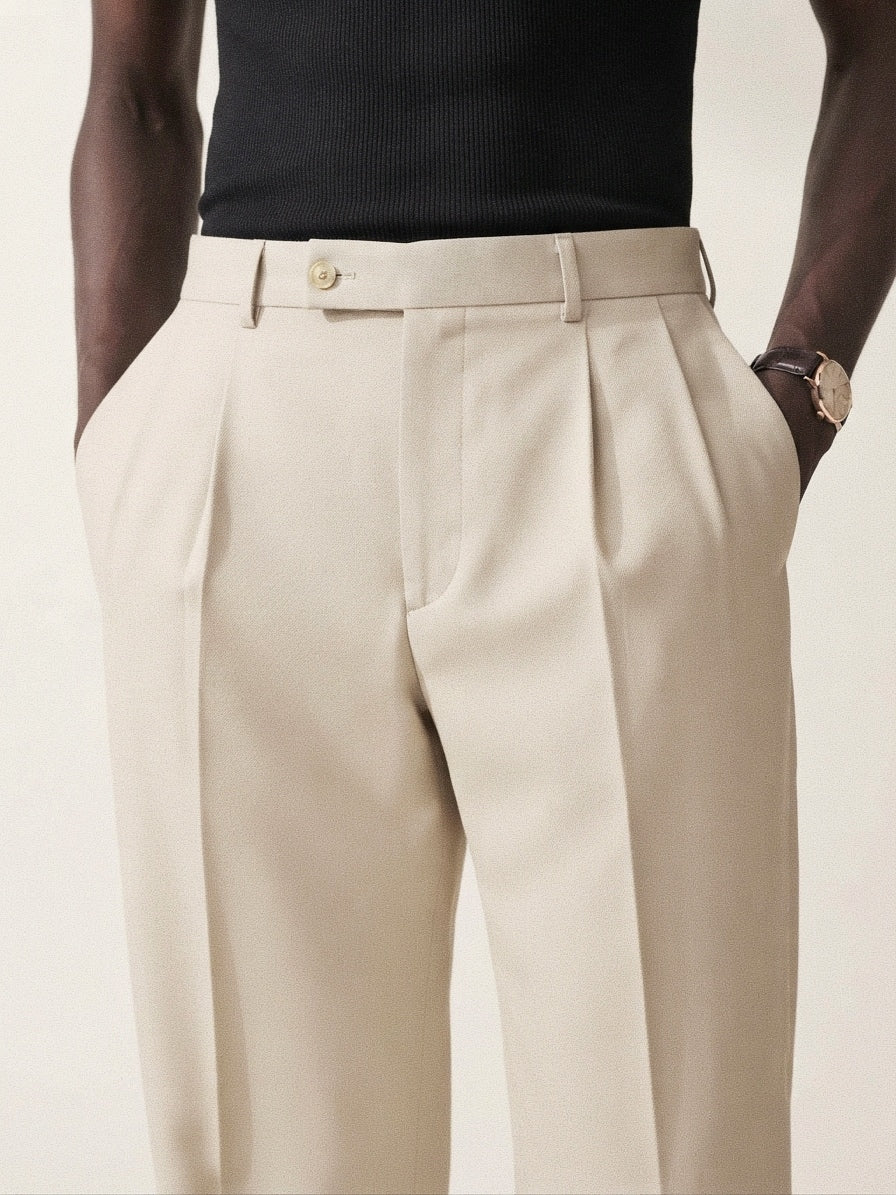 Sand Cream Pleated