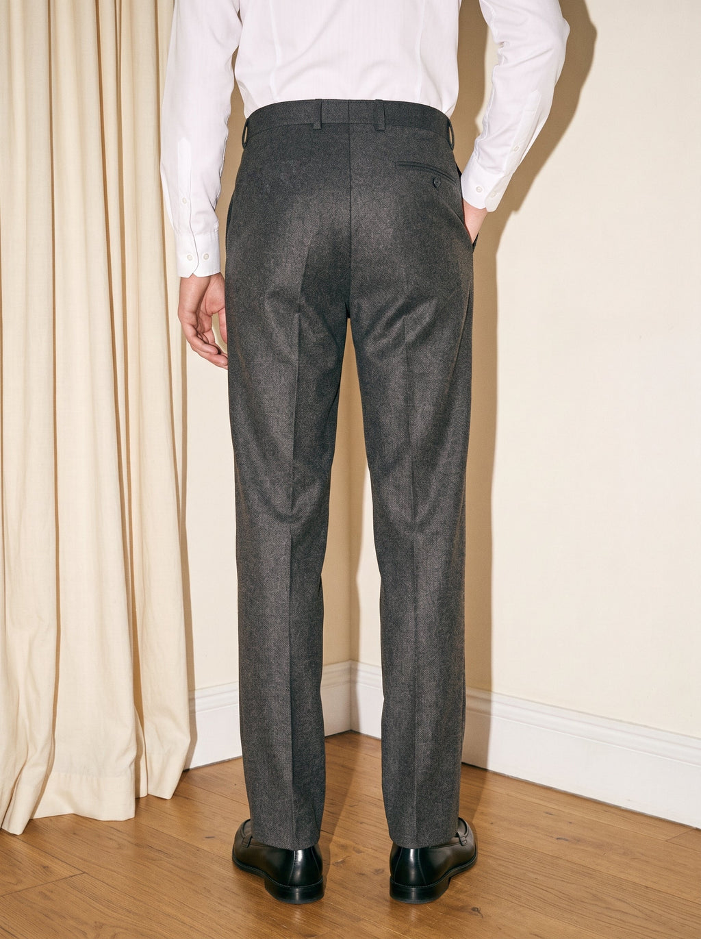 Dark Gray Pleated