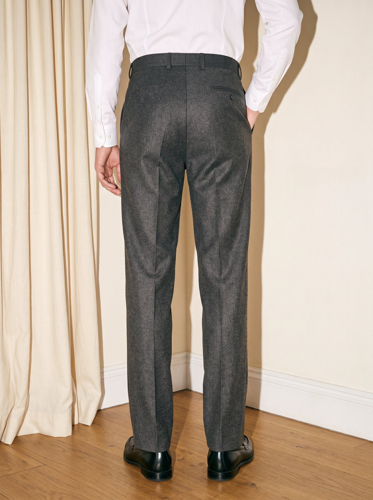 Dark Gray Pleated