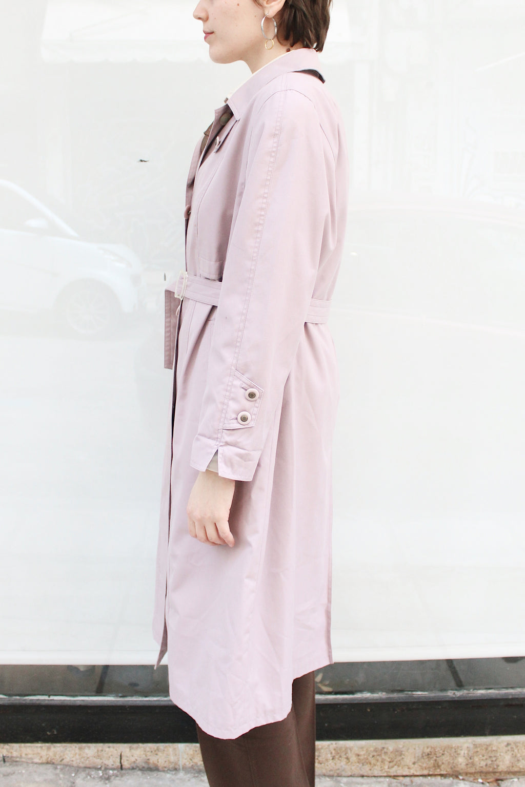Light Pink Trench Coat