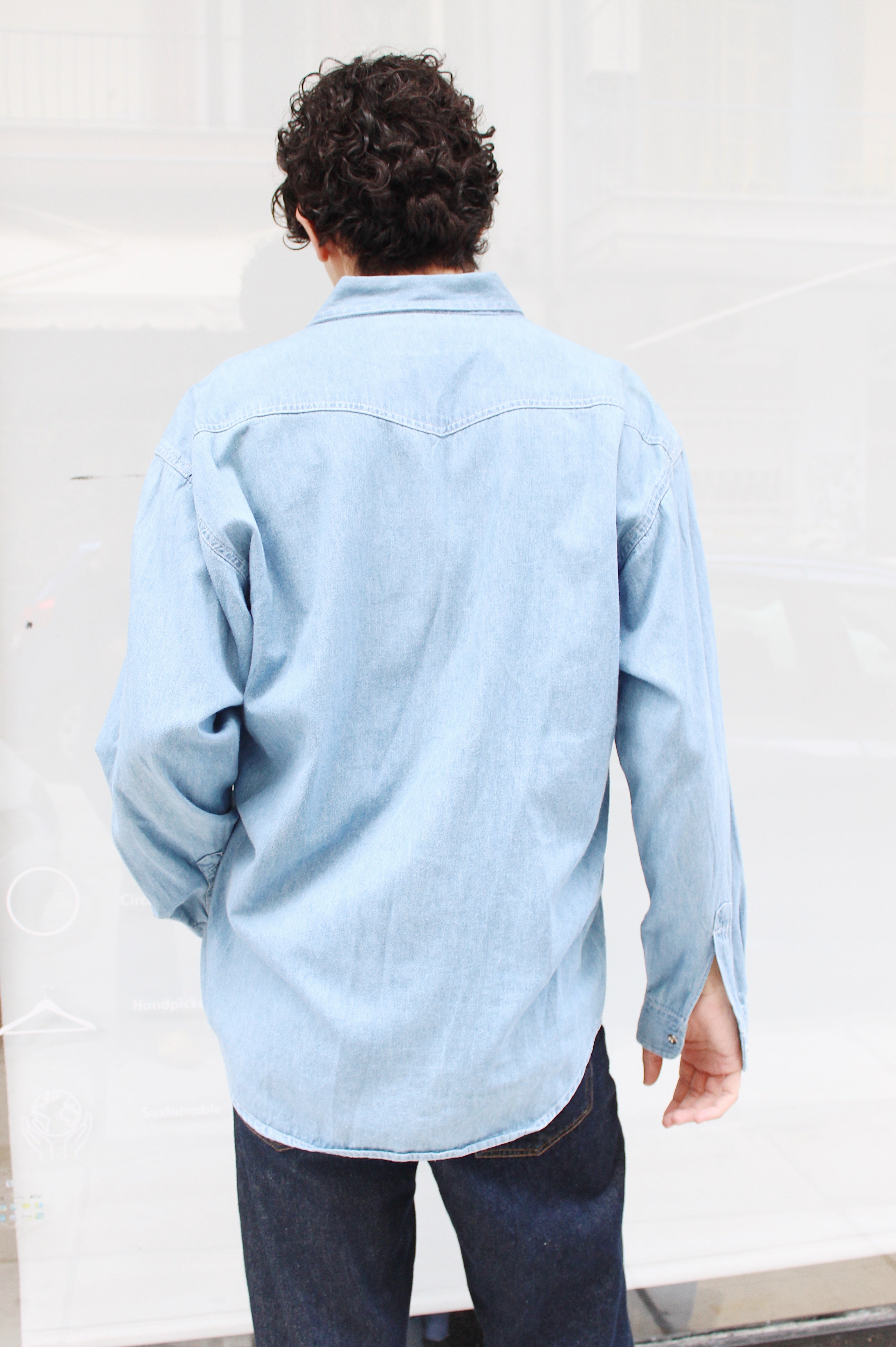 Light Blue Western Shirt