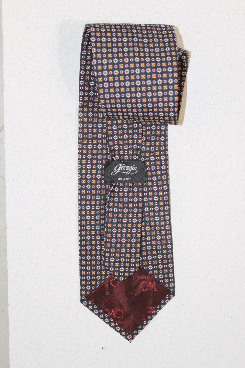 GEOMETRIC SILK TIE