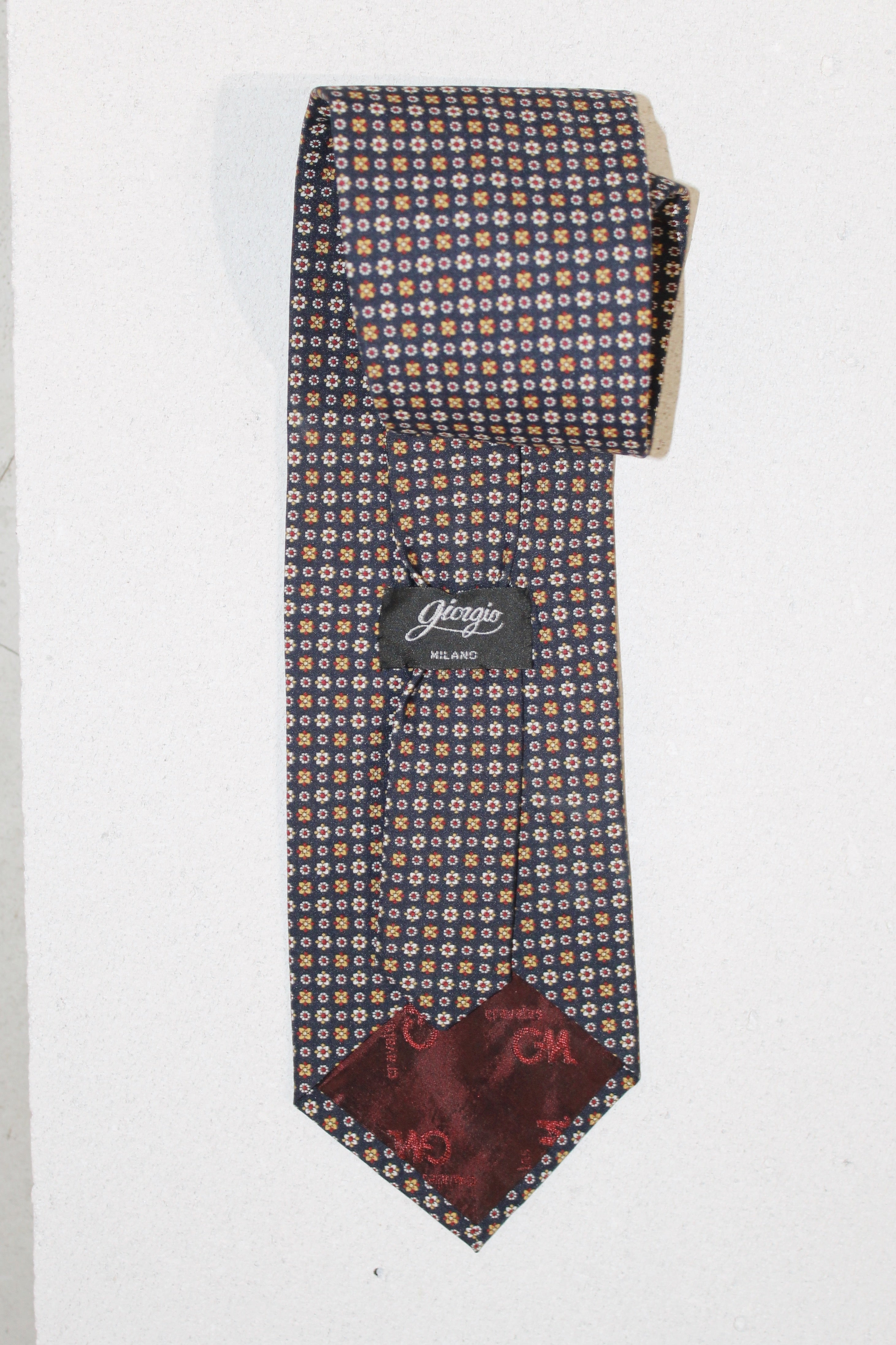 GEOMETRIC SILK TIE