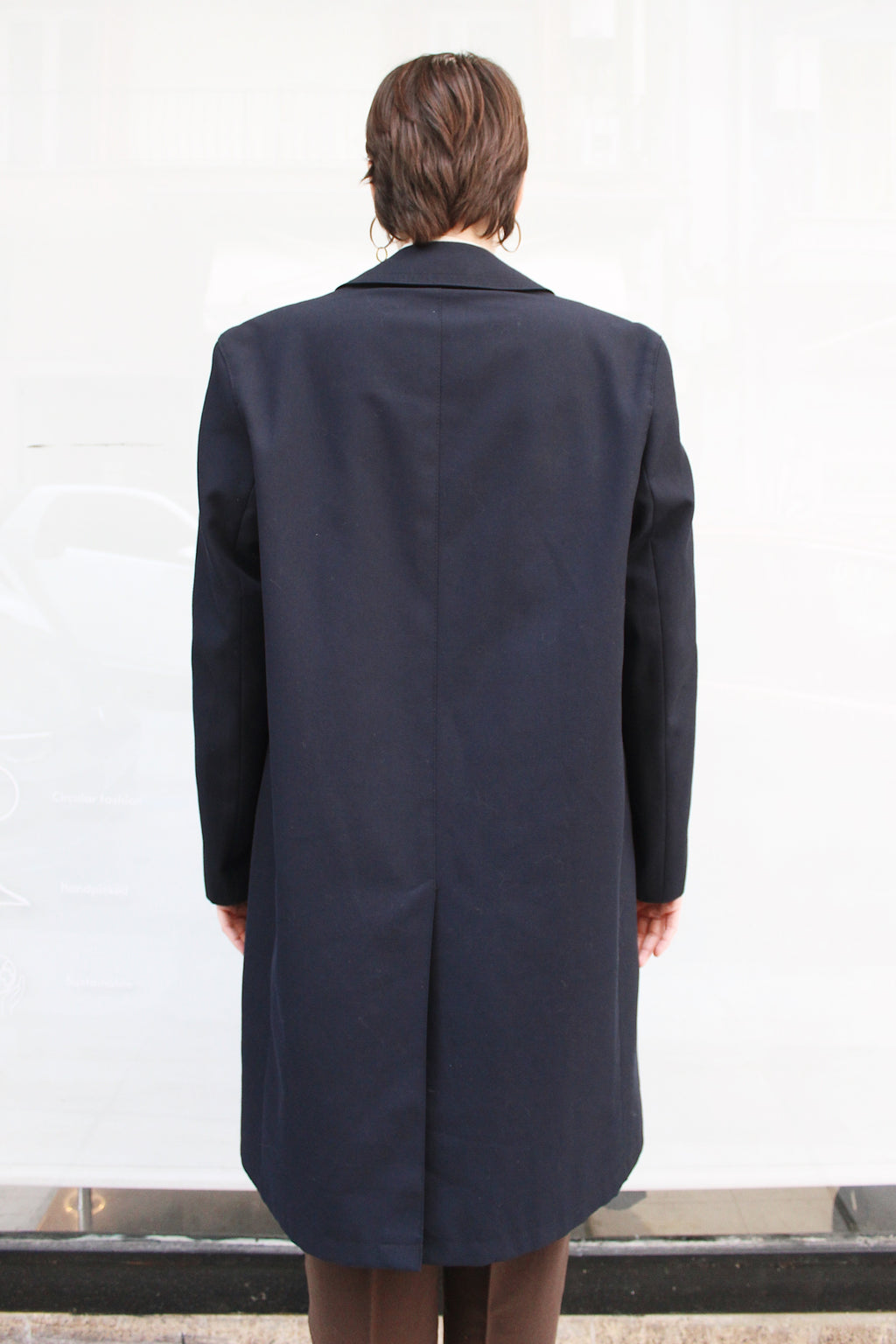 Navy Blue Trench Coat
