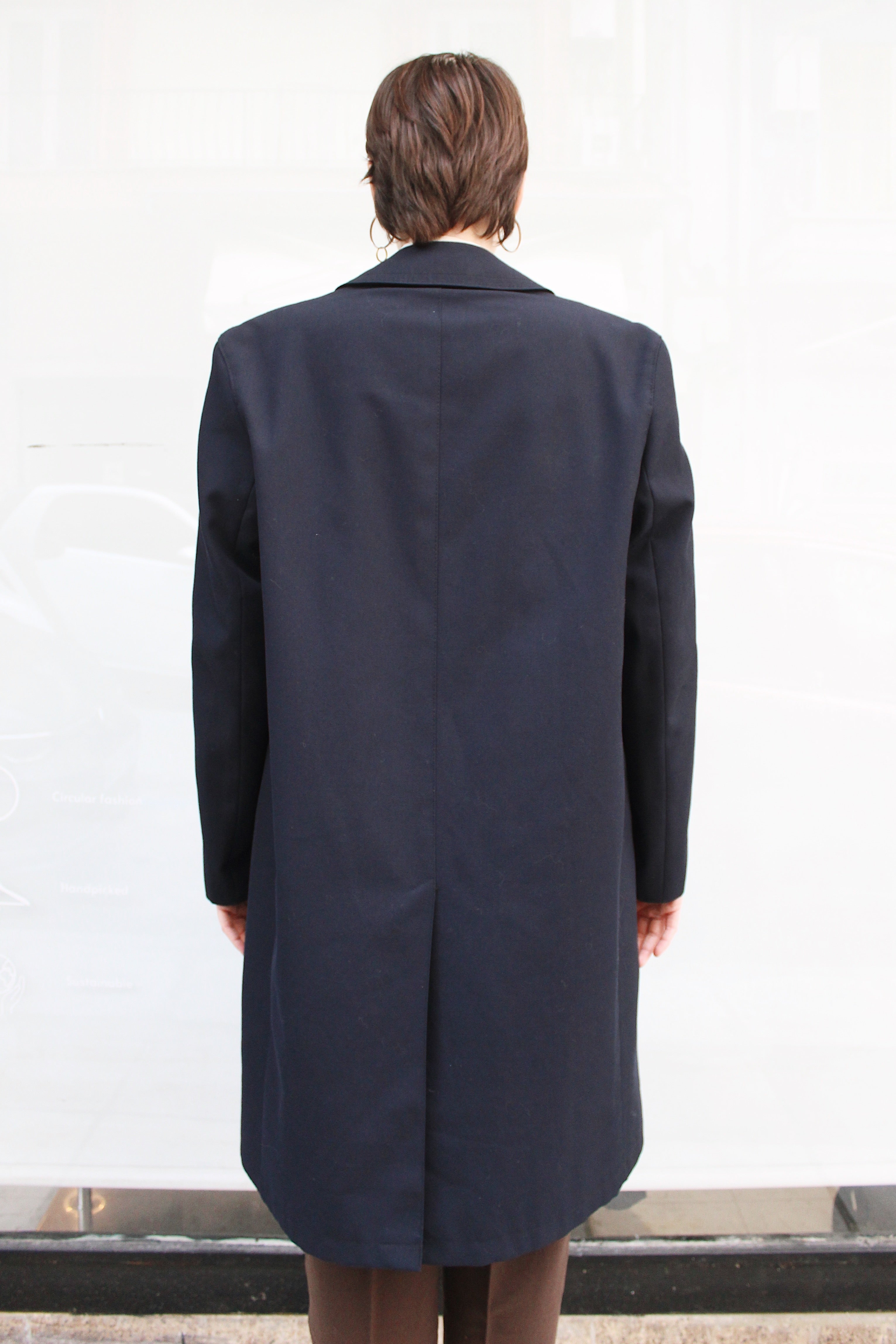 Navy Blue Trench Coat