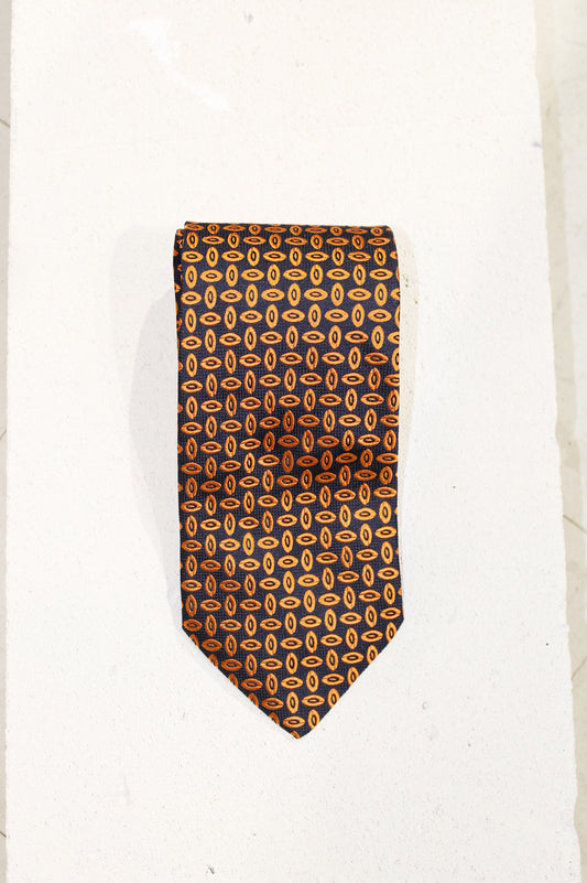 GEOMETRIC SILK TIE