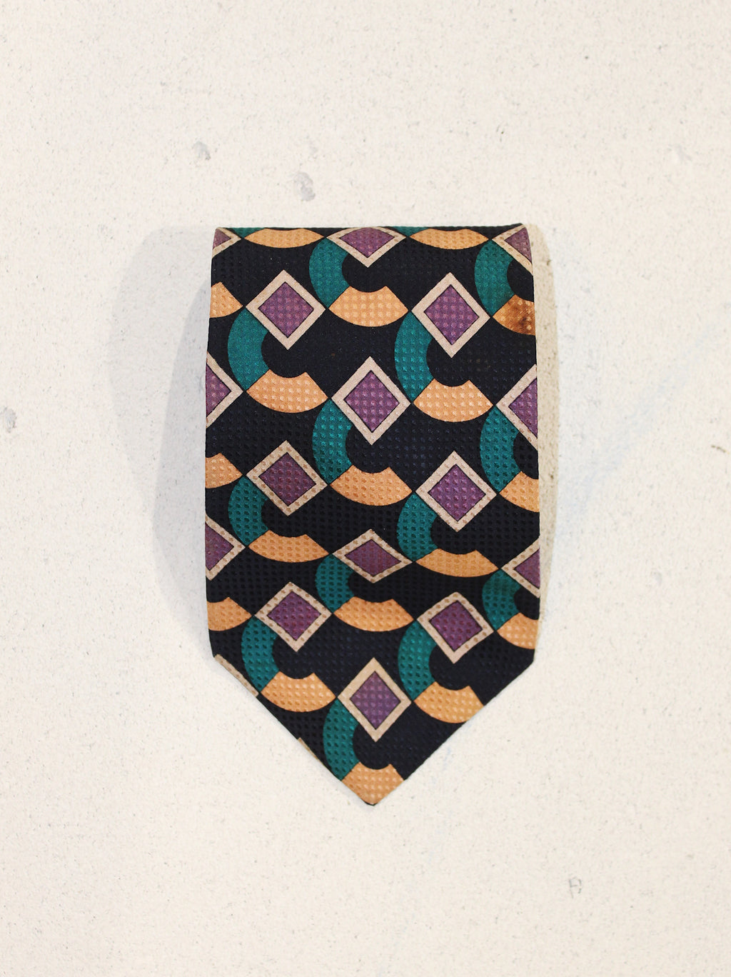 GEOMETRIC SILK TIE