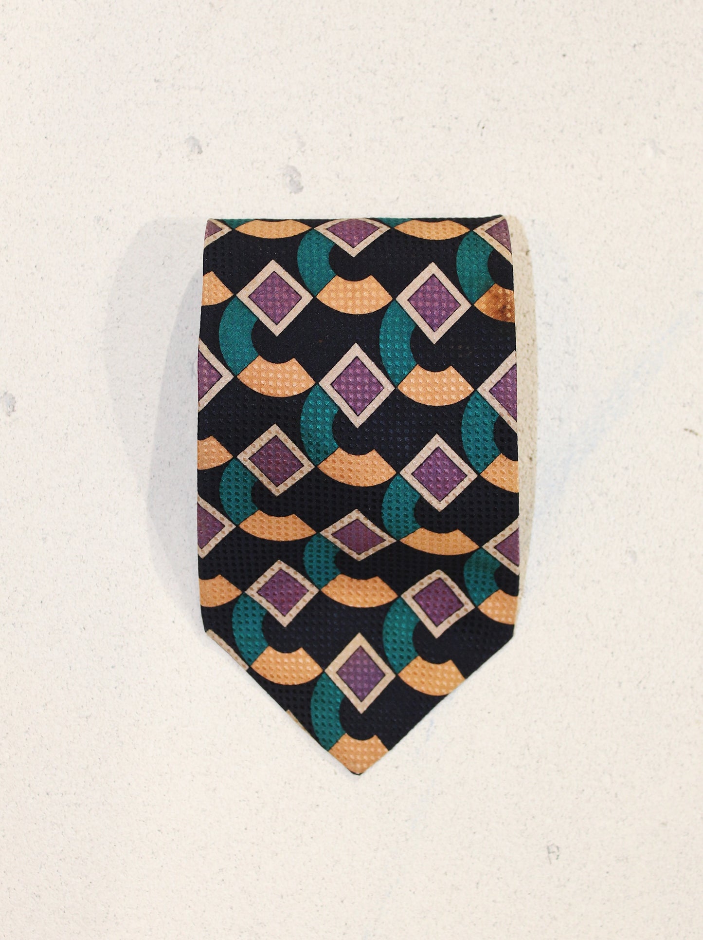 GEOMETRIC SILK TIE