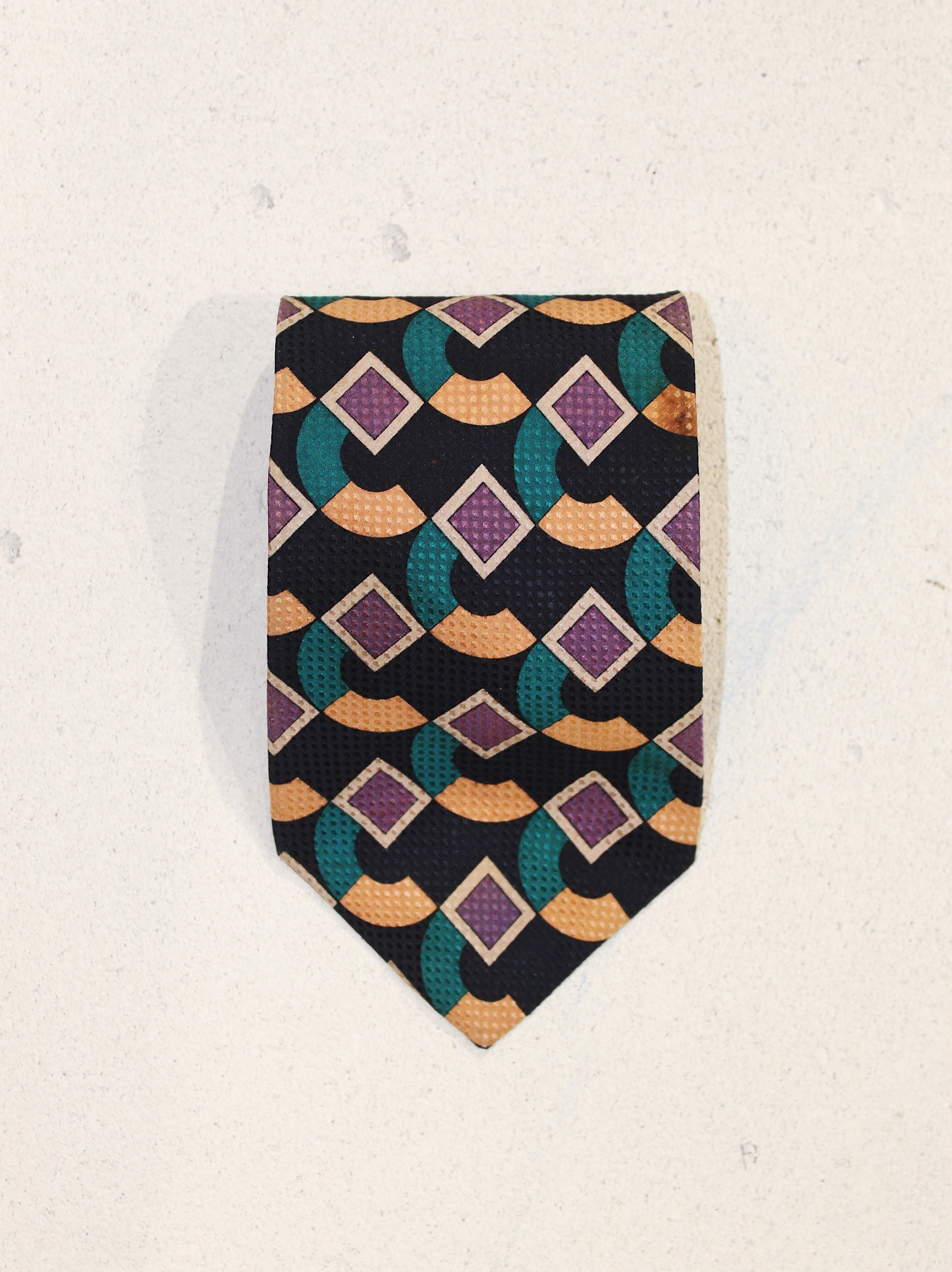 GEOMETRIC SILK TIE