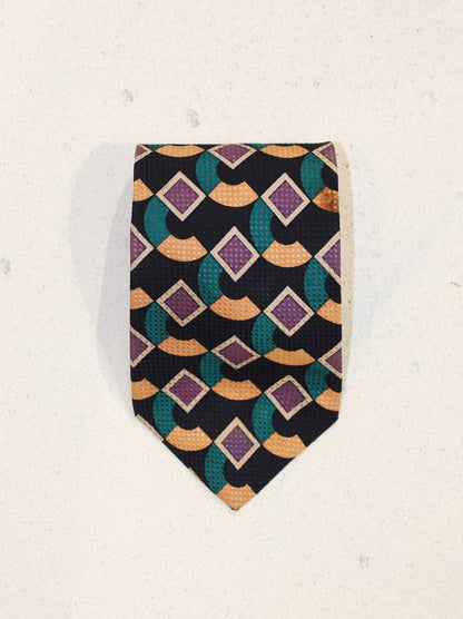 GEOMETRIC SILK TIE