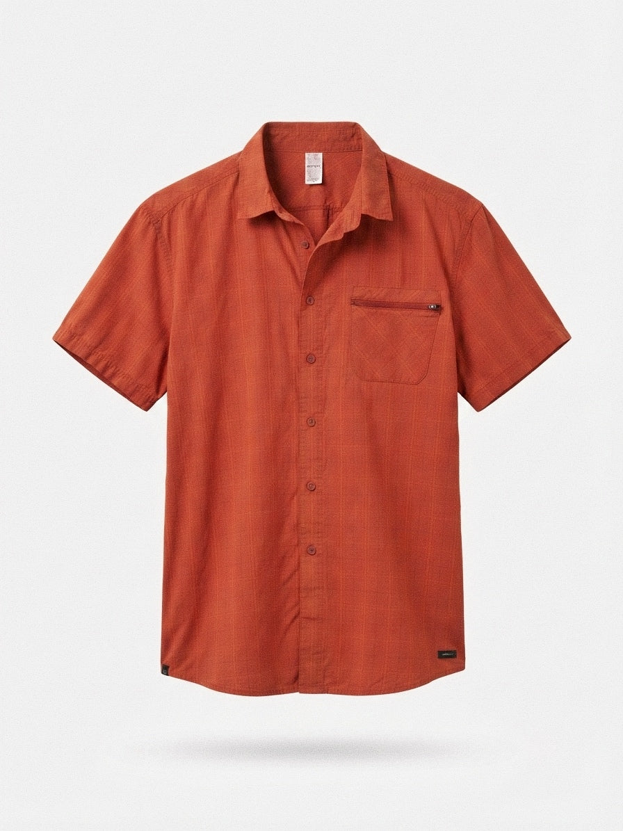 Coral Red Short Sleeve