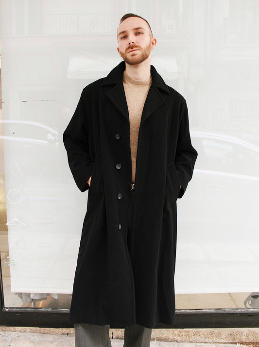 Maxi Black Overcoat