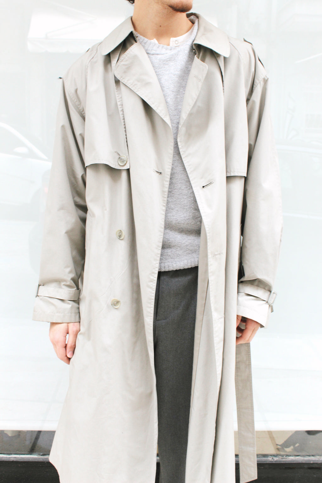Light Beige Trench Coat