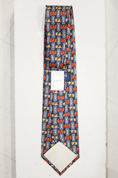 GEOMETRIC SILK TIE