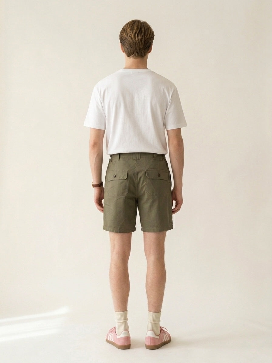 Khaki Cargo Shorts
