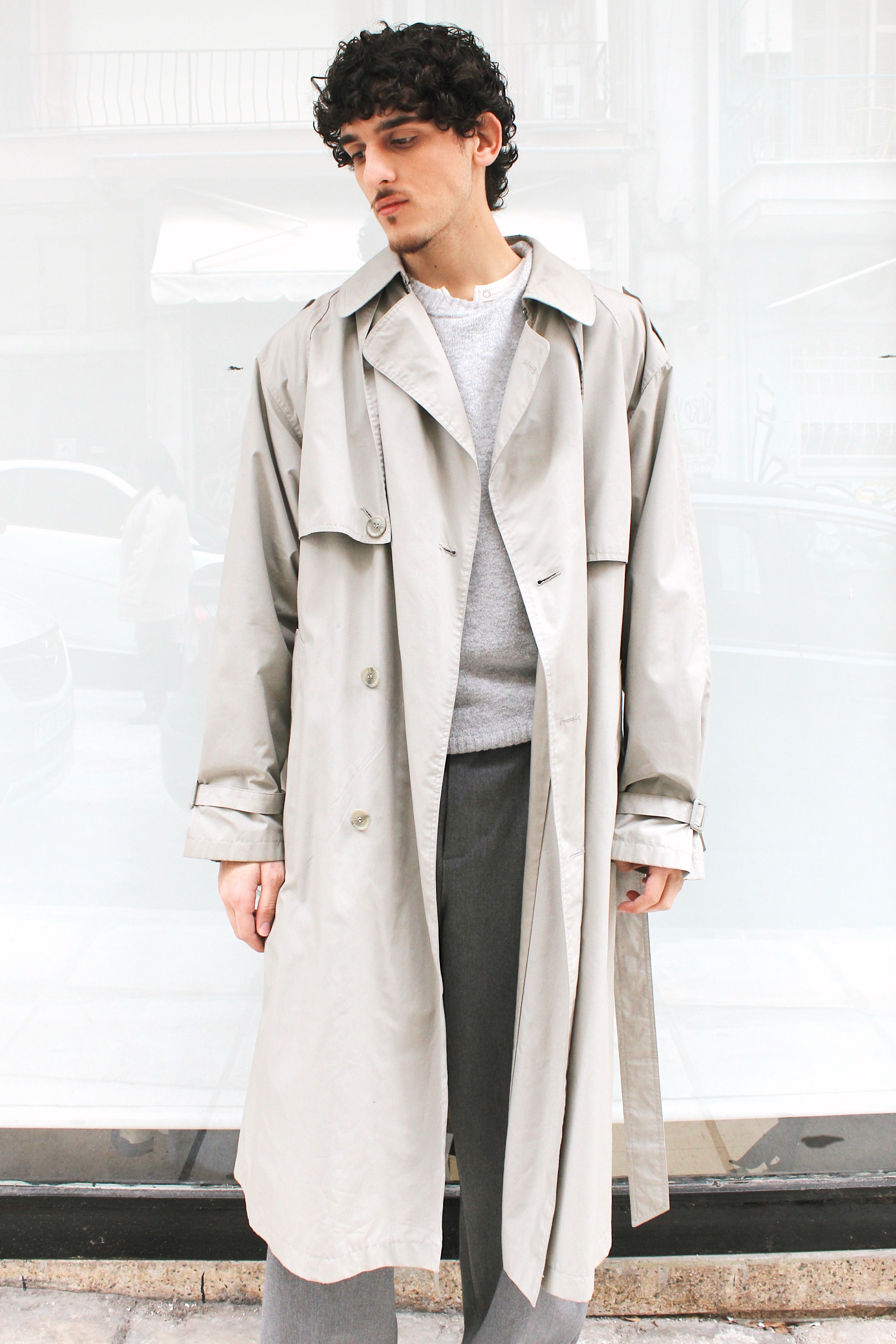 Light Beige Trench Coat