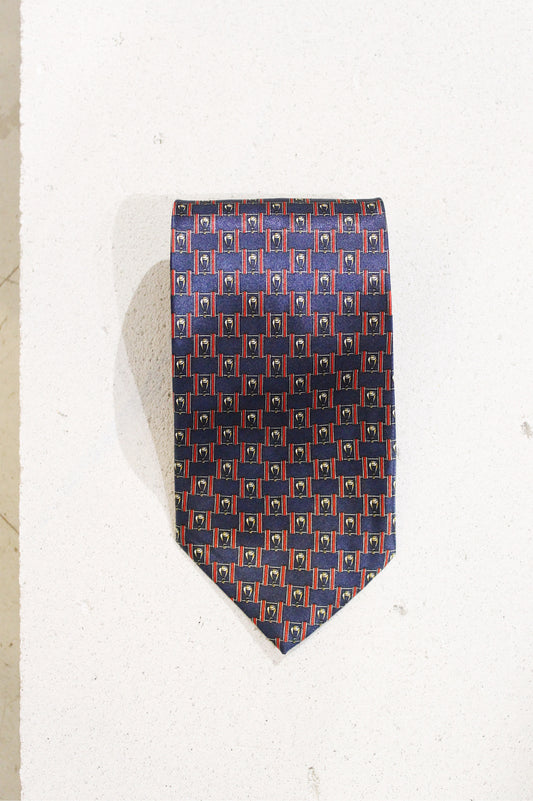 GEOMETRIC SILK TIE