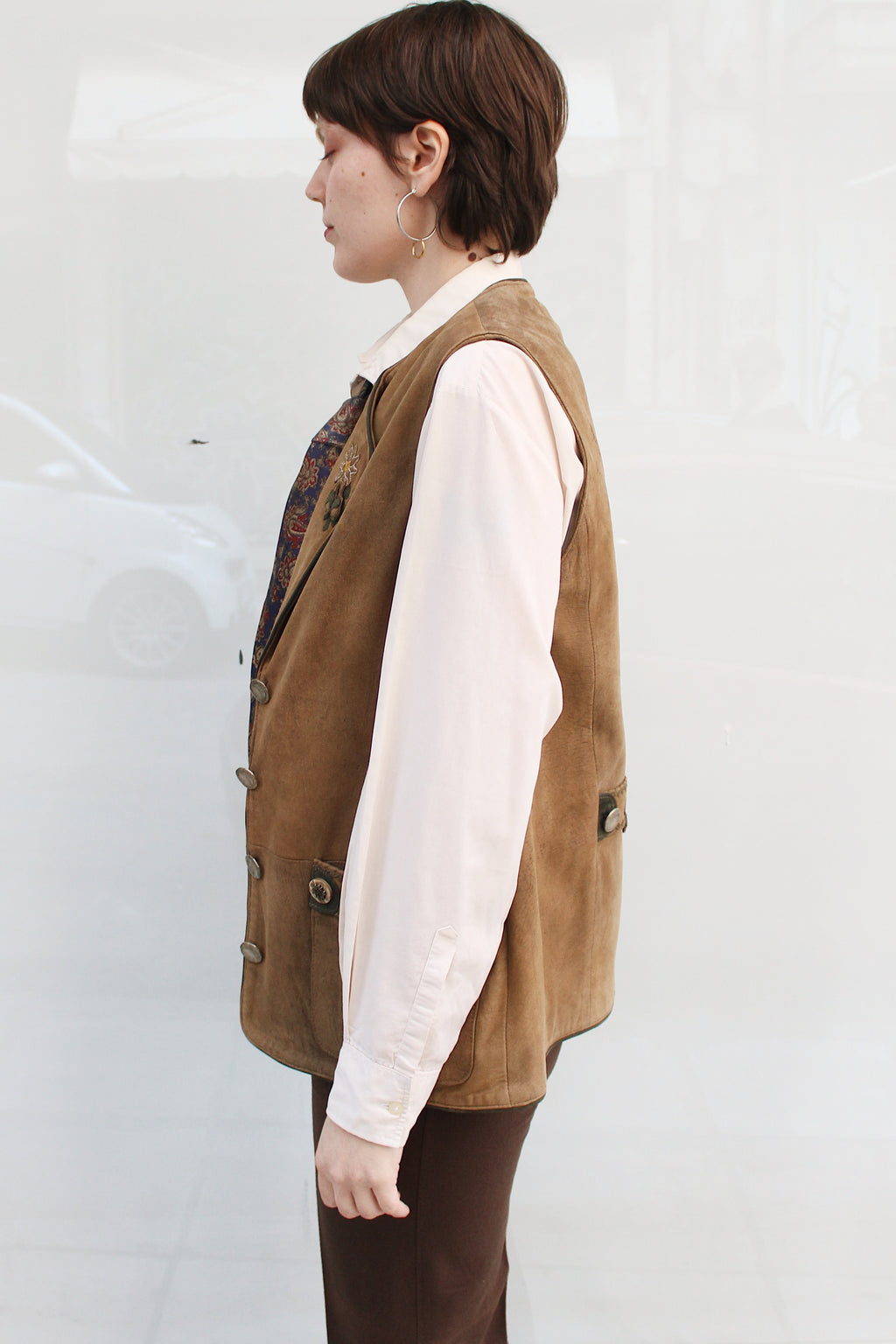 Suede Leather Vest