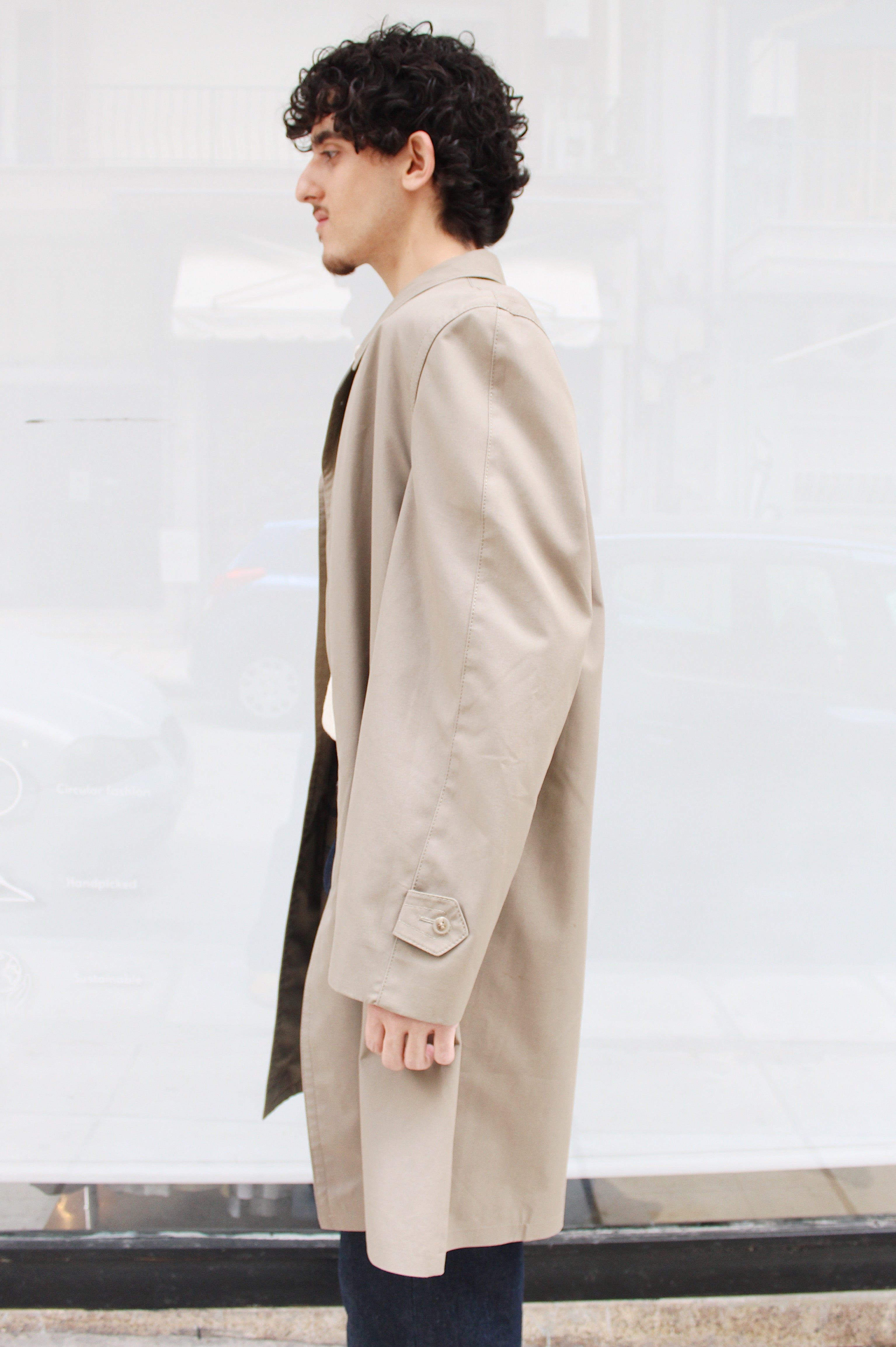 Dark Cream Trench Coat