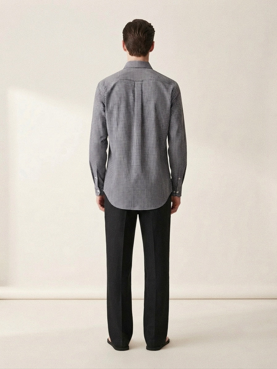 Plaid Gray Long Sleeve