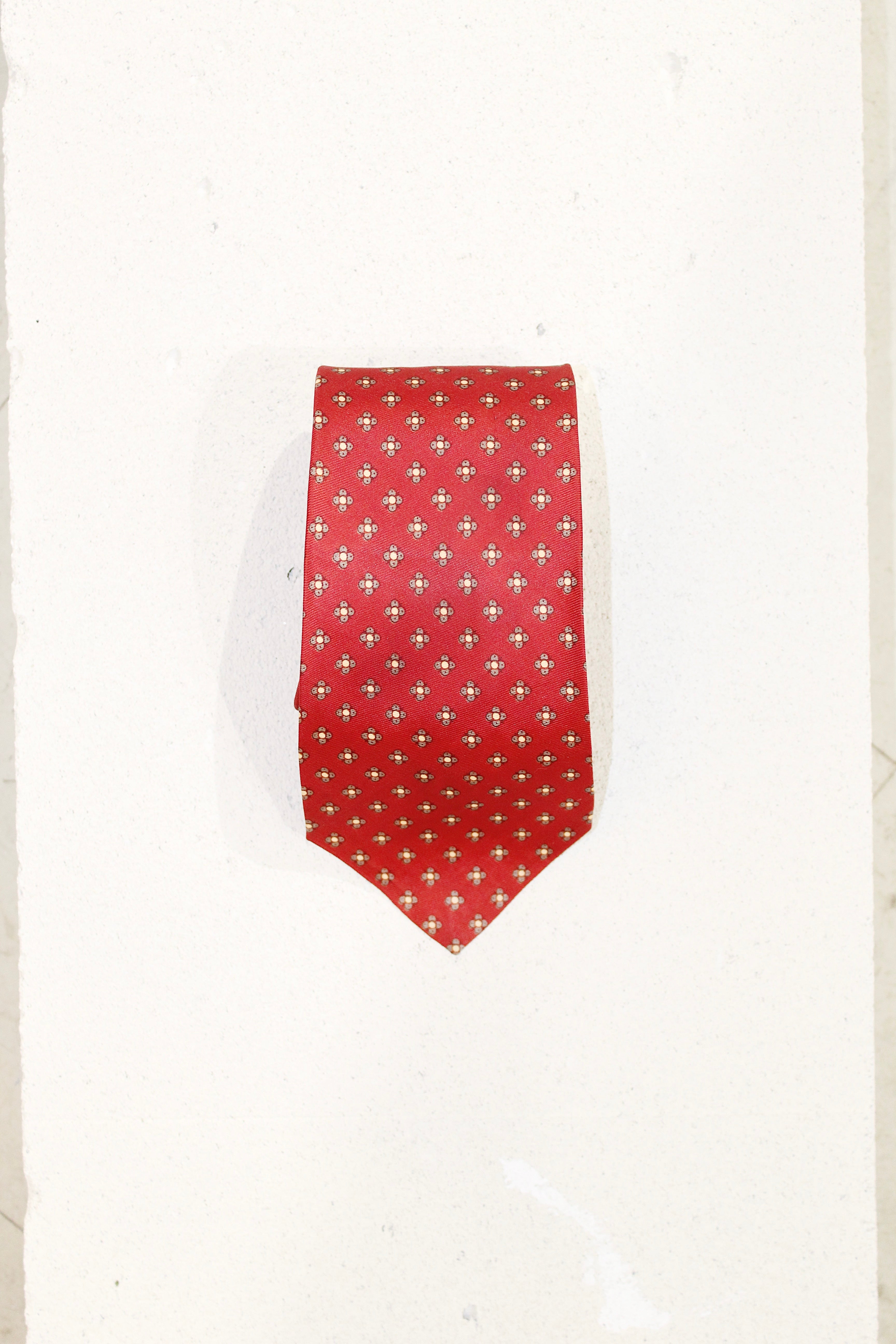 GEOMETRIC SILK TIE