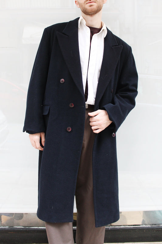Navy Blue Overcoat